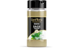 GranAroma Ground Sage, 2.8 oz, Earthy Flavor, Soups & Sauces, Versatile Herb