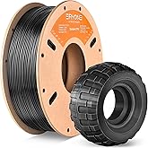ERYONE TPU Filament 1.75mm +/-0.03mm Flexible TPU Roll, 95A Soft 3D Printer Filament 0.5kg Spool(1.1 lbs), Black