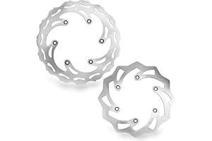 OTINUBEE Brake Rotor Front Rear Disc 220M 260M Kit 2PCS Fit for KTM 125 250 350 450 500 1994-2022, Husaberg 125-570 TE, Husqvarna 125-501 FE/TE/FC/TC/TX/FX, Motorcycle Front Rear Brake Rotor Disc