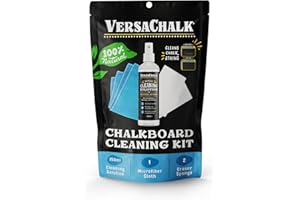 VersaChalk 100% Natural Chalkboard Dry Erase Cleaner Spray 250 mL - Erase Liquid Chalk Markers Ink - For Chalkboard, Whiteboard, and Dry Erase Surfaces