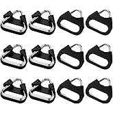 Yuanchu 6Pcs Stainless Steel Triangle Split Rings, Camera Strap Adapter Hook Lug Ring for Cameras Shoulder Strap Hook Lanyard