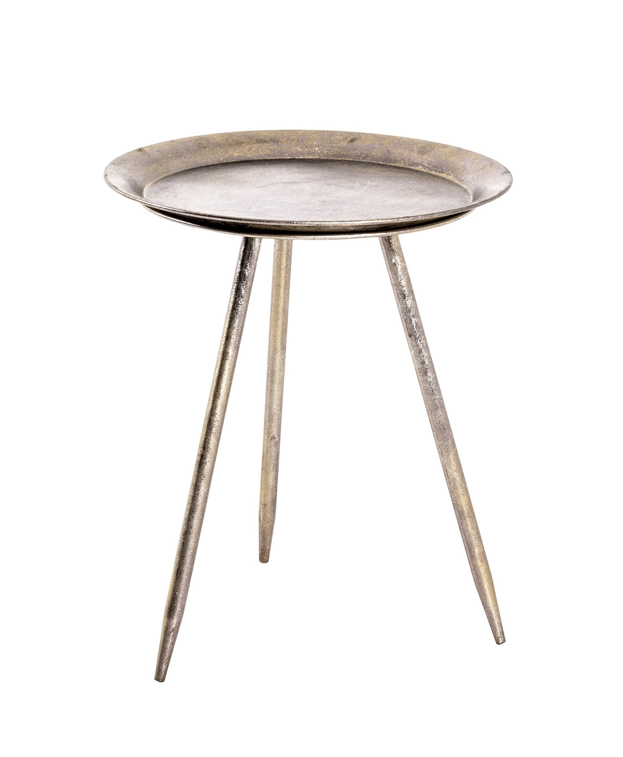 HAKU End Table Bronze, Metal - Dim.: H 47 cm X Ø 38 cm, Style: Modern