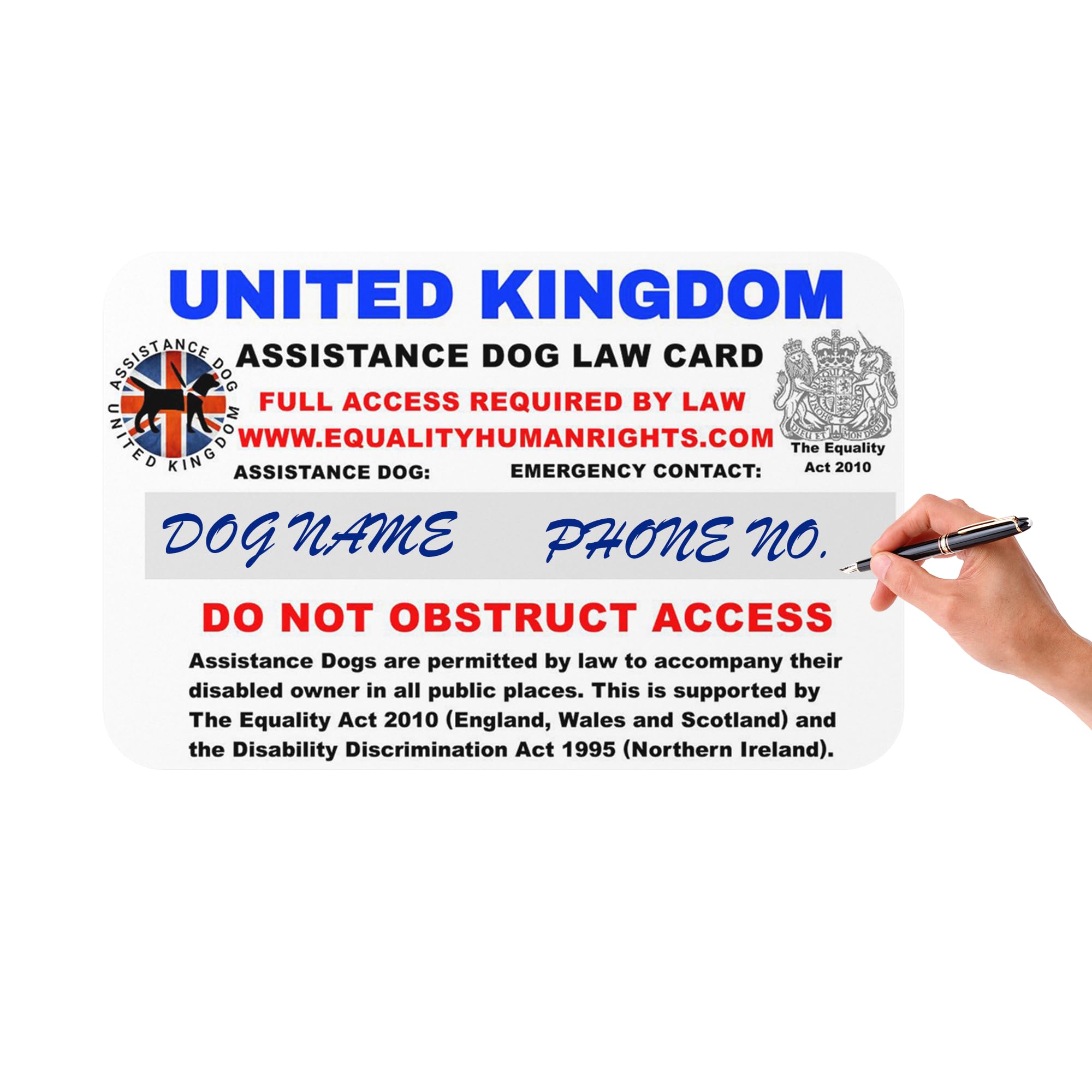 White Signature Strip, Clear Vinyl Holder, and Lanyard