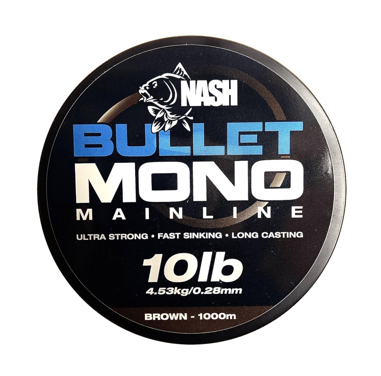 Hull Angling Centre Nash Bullet Mono Brown 10lb 1000m T2804