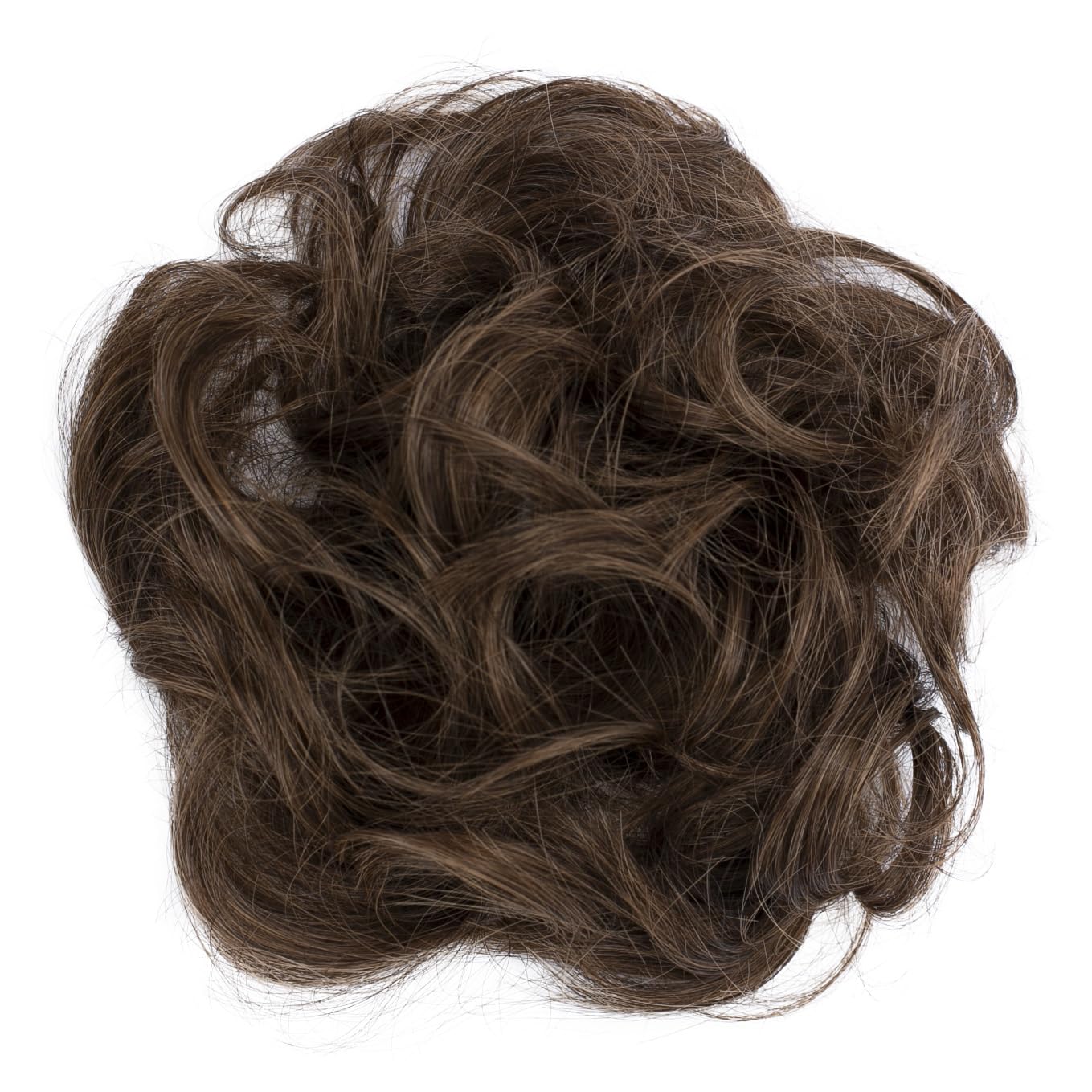 CAISHA Messy Scrunchie Bun Voluminous Wavy Hairpiece Heat-resistant Synthetic Fibres Brown Mix G26A L โ image 1