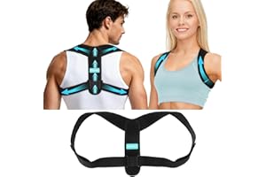 KINSTRON Adjustable Posture Corrector for Men & Women – Upper & Mid Back Brace for Posture Alignment – Relieves Neck, Shoulde