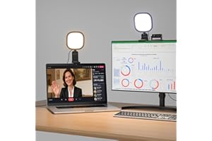 LITONES Upgraded Ring Light for Laptop, Monitor, Desk & Phone – Eye-Caring LED Webcam Light with Screen-Safe Clip, Adjustable Monitor Mount, 50 Lighting Modes, Computer Light for Zoom, Streaming, Video Calls