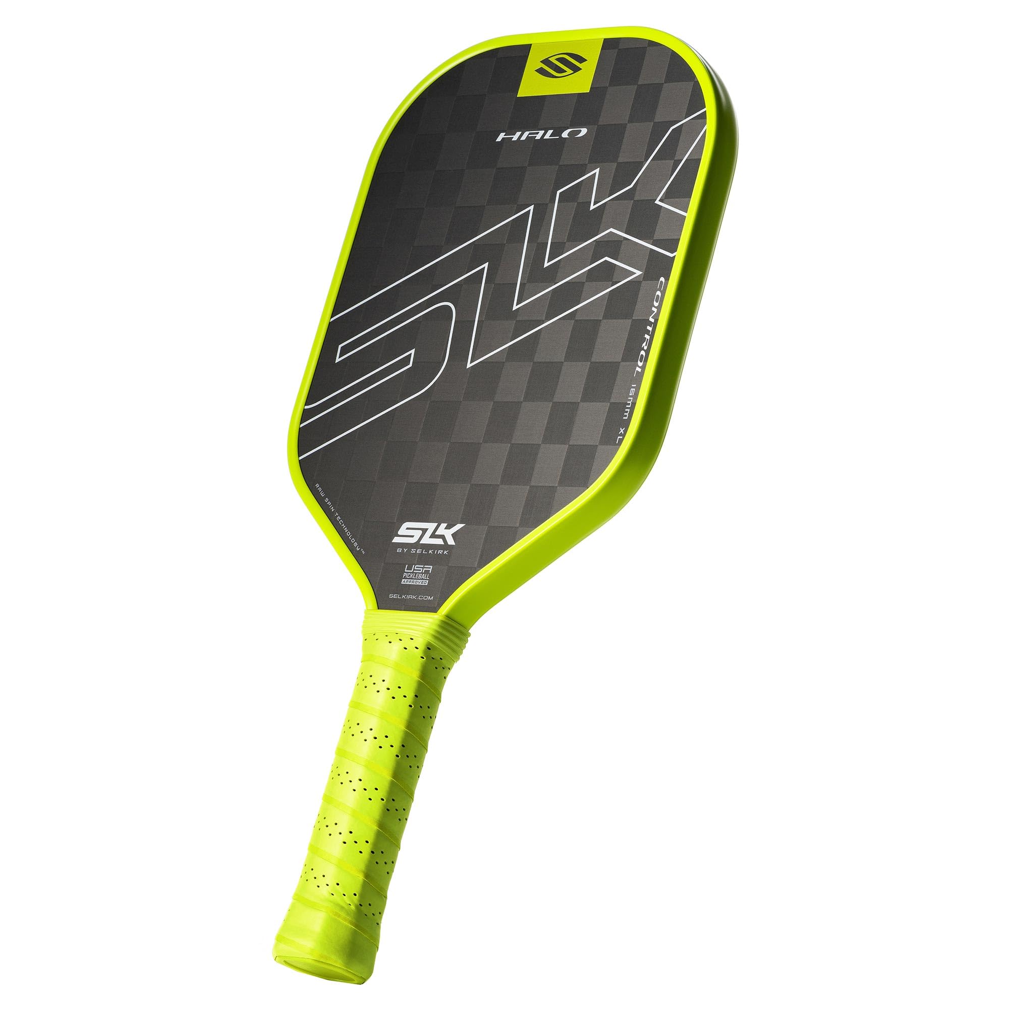 Selkirk Sport SLK Halo Control XL Pickleball Paddle | Carbon Fiber Pickleball Paddles with a Rev-Core Power Polymer Core | Designed for Ultimate Spin & Power | Green Image