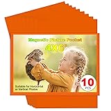 CHUNNIAO Orange Magnetic Picture Frame 4X6 for