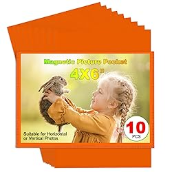 CHUNNIAO Orange Magnetic Picture Frame 4X6 for