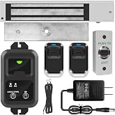 UHPPOTE Wireless Remote Control with 600Lbs Electromagnetic Lock System | Door Entry for Shop, Retail Store, Home Bedroom, Secret Room