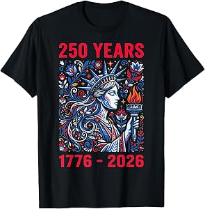 250 Years 1776 2026 4th of July USA Patriotic American 250 T-Shirt