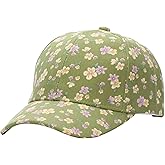 Women Fashion Floral Baseball Cap Ponytail Hat Dad Hat Adjustable Golf Tennis Hat Baseball Hat for Summer Sporting Hiking