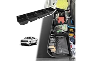 VaultsOnWheels Under Seat Storage Box Compatible with Ford F150 2015-2026 SuperCrew/Crew Cab&F250/F350/F450 2017-2026 SuperDuty Accessories F-150 Custom Fit Durable Detachable Rear Underseat Organizer
