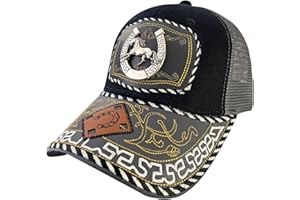 TOPACC Western Trucker Hat for Men Women Vintage Cowboy Country Hats Cute Baseball Cap for Western Outfit