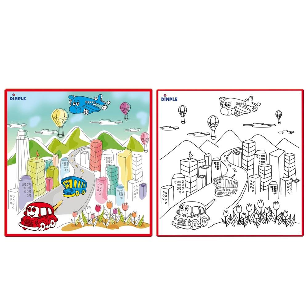 Download Lot of 'Perfect Alternative for Coloring Books' by Dimple 3 - Large Washable Kids Coloring Play ...