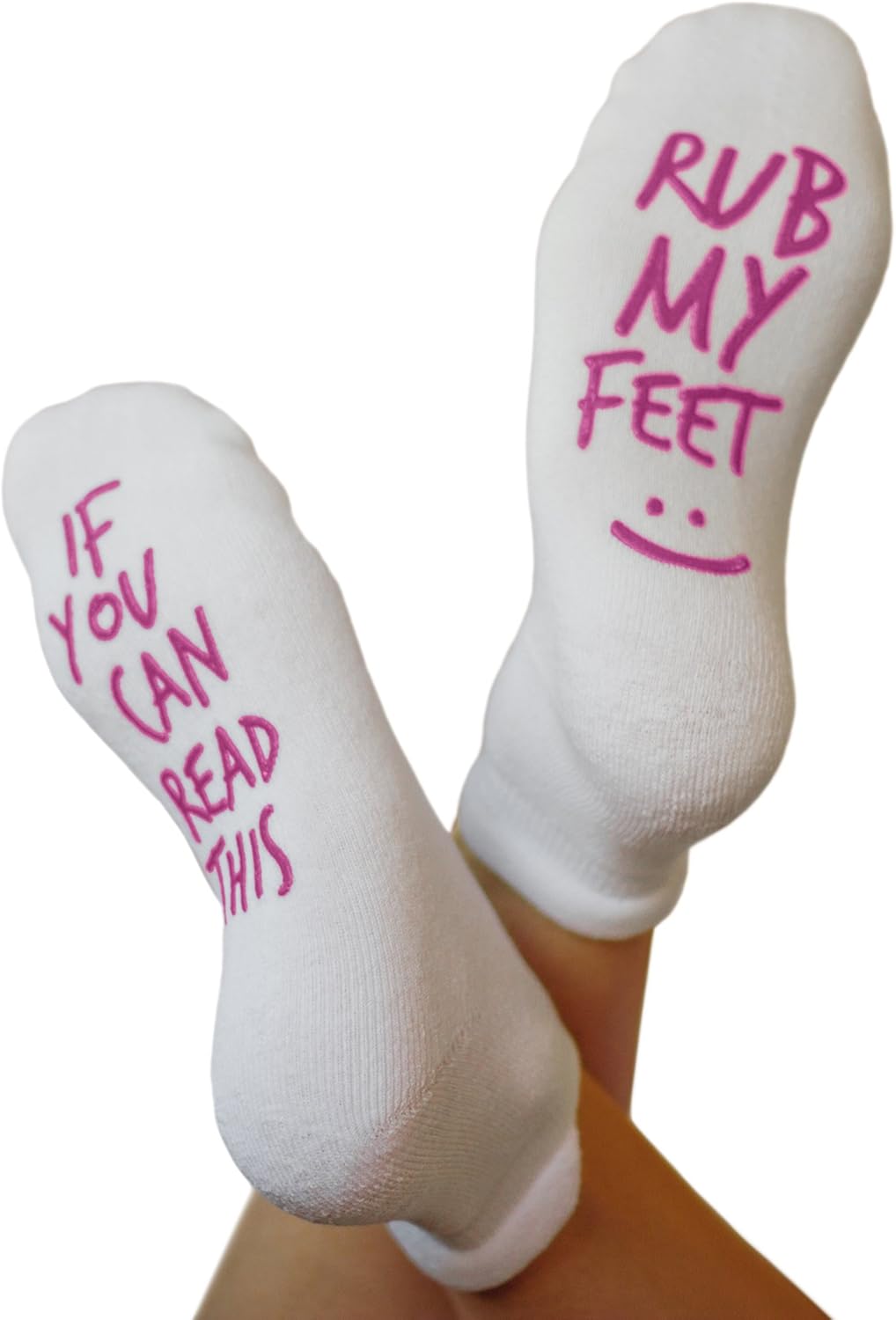 Kindred Bravely Labor and Delivery Inspirational Fun Non Skid Push Socks for Maternity -"Rub My Feet" at  Women’s Clothing store