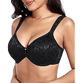 DotVol Women's Underwire Minimizer Comfortable Full Coverage Everyday Bra with Non Padded