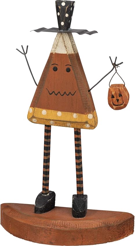Amazon Co Jp Pbk ハロウィーンデコ プライム チャンキー ウッド キャンディ コーン スタンディング 男性 ホーム キッチン