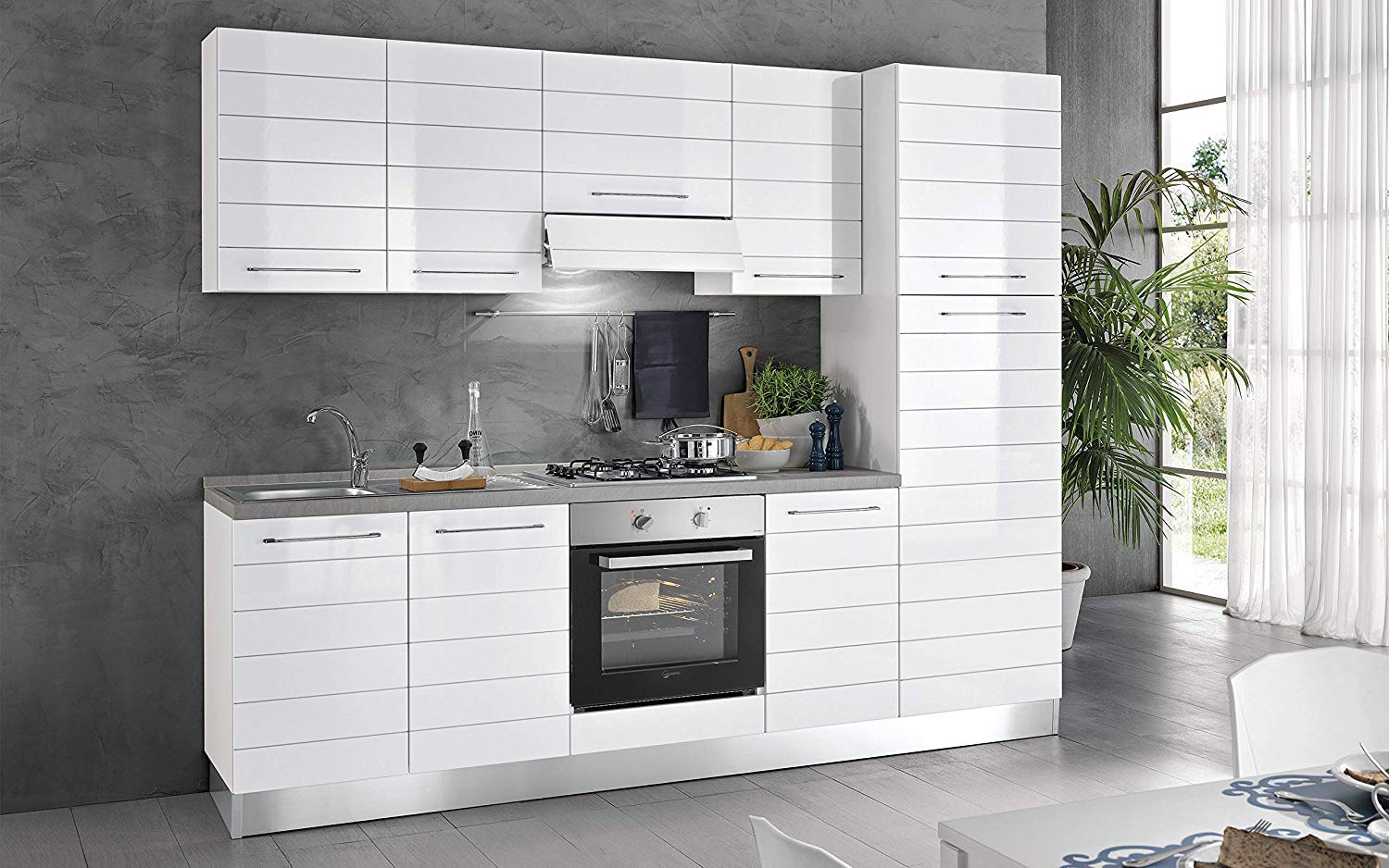 dafnedesign.com- Cocina Completa - Lado DX CM. 255 X 60 X 216h ...