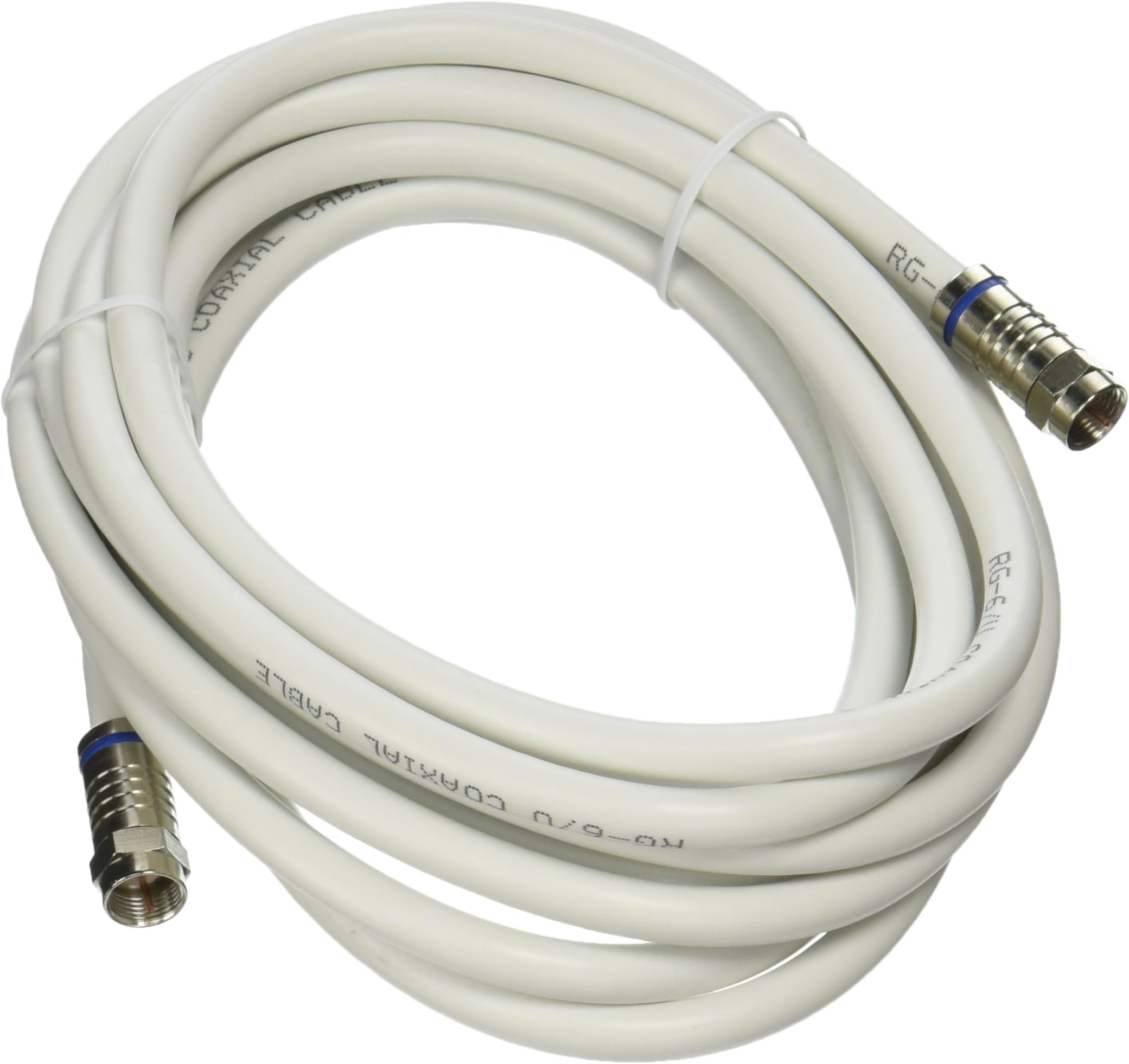 HDFrequency 12-Feet Solid Copper RG6 Coaxial Cable, White (HDF3300)