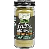 Frontier Poultry Seasoning Certified Organic, Salt-Free Blend, 1.2-Ounce Bottle