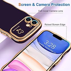 Hython for iPhone 11 Case Cute Curly Wave Frame