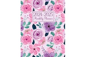 2024-2025 Monthly Planner: Two year Agenda Calendar with Holidays and Inspirational Quotes large organizer and Schedule 8.5x1