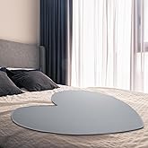 Fanfanwin Waterproof Towel for Bed Couch Sofa 39 x 39 Inches Reusable Stainproof Heart Throw Blankets Cat Dog Leakproof Mat Incontinence Mattrass Protector Small Bed Sheets for Adult Couples(Gray)