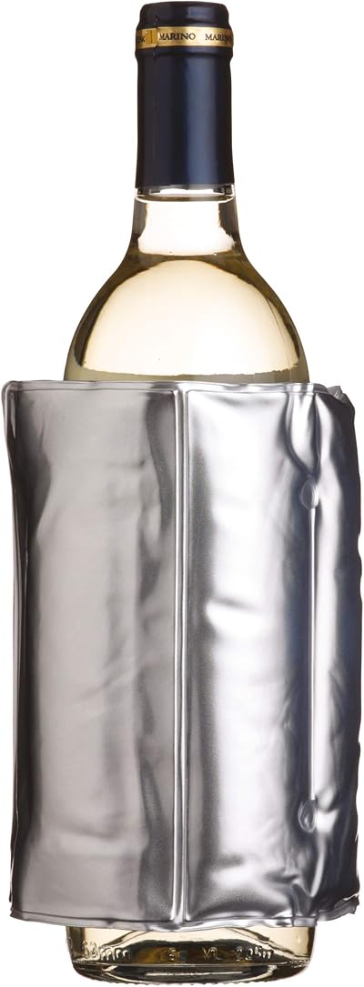 BarCraft KCBCWRAP Insulated Wine Cooler Sleeve Silver 40 cm x 16 cm