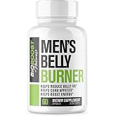 Men's Belly Fat Burner - Supports Healthy Pathways Associated with GLP-1 Activity - Promotes Weight Loss for Men, Helps Control Appetite/Cravings &amp; Promotes Energy | 3rd Party Tested - 60 Capsules