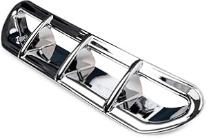 Krator Chrome Front Fairing Vent Accent Compatible with 2014-2019 Harley-Davidson Touring & Trike Motorcycles (Electra Glide,