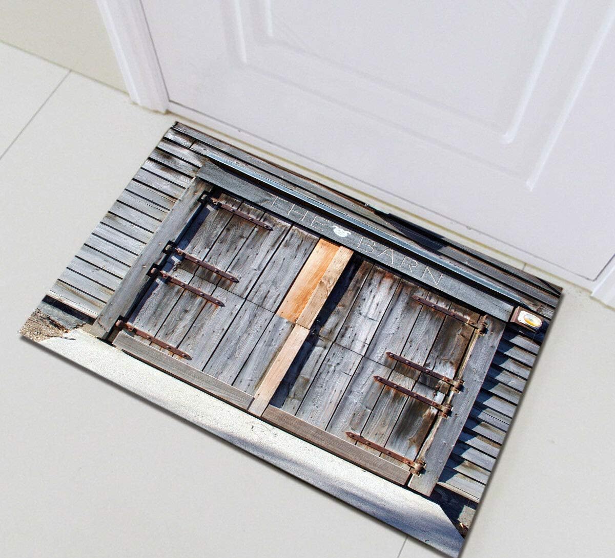 NDANH9896 Altes Holz Scheunentor Badzubehör, Haustür, Hintertür, Küche