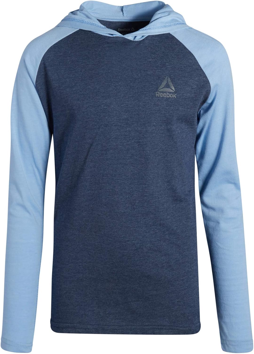 Reebok Boys Lightweight Long Sleeve Pullover Hooded T-Shirt: Clothing