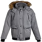 Spyder Mens Puffer Jacket - Heavyweight Wind and Water Resistant Parka Coat Insulated Winter Jacket for Men w/Faux Fur Hood