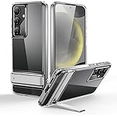 ESR for Samsung Galaxy S24 Phone Case, 3 Stand Modes Kickstand for S24 Cover, Military-Grade Drop Protection, Slim Fit, Boost Series Case 6.2-inch, Clear