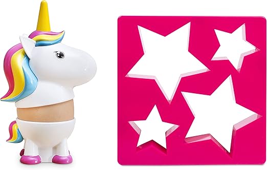 Amazon Com Unicorn Egg Cup Toast Cutter Home Kitchen