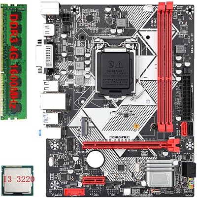 INTCHE B75-H Motherboard LGA 1155 I3-3220 CPU 4GB DDR3 RAM USB 3.0 SATA 3.0