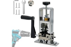 LILOOVKE Wire Stripper 1-25mm Tool Wire Stripper Machine for Hand Crank or Drill Powered Manual Can be Fixed or Removed Cable