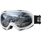 OutdoorMaster OTG Ski Goggles - Over Glasses Ski/Snowboard Goggles for Men, Women & Youth - 100% UV Protection