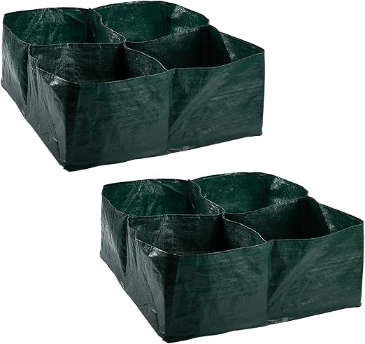 Apipi - Macetero de jardín con 4 Rejillas divididas para Plantar ...