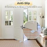 Alyvisun 4pk Rubber Door Stoppers Floor Anti-Skid Wedge Lock Retainer Stackable view 2