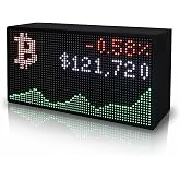 Solidpixels Tetra | Stocks &amp; Crypto Ticker, Sports Scores, Weather, LED Display, Office Gift, Gift Room Decoration, Live Updates, animations