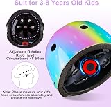 MHJY Kids Helmet & Pads Set Age 3-8 Unicorn Rainbow Bike Cycle Skateboard view 7