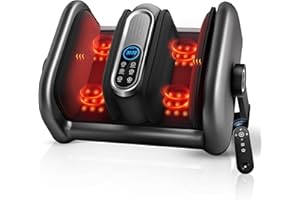 JZBRAIN Shiatsu Foot Massager Machine with Heat : Deep Kneading Foot Massager with Vibration for Plantar Fasciitis, Neuropathy, Pain Relief, Circulation - Perfect for Women, Men, Parents, Father, Mom