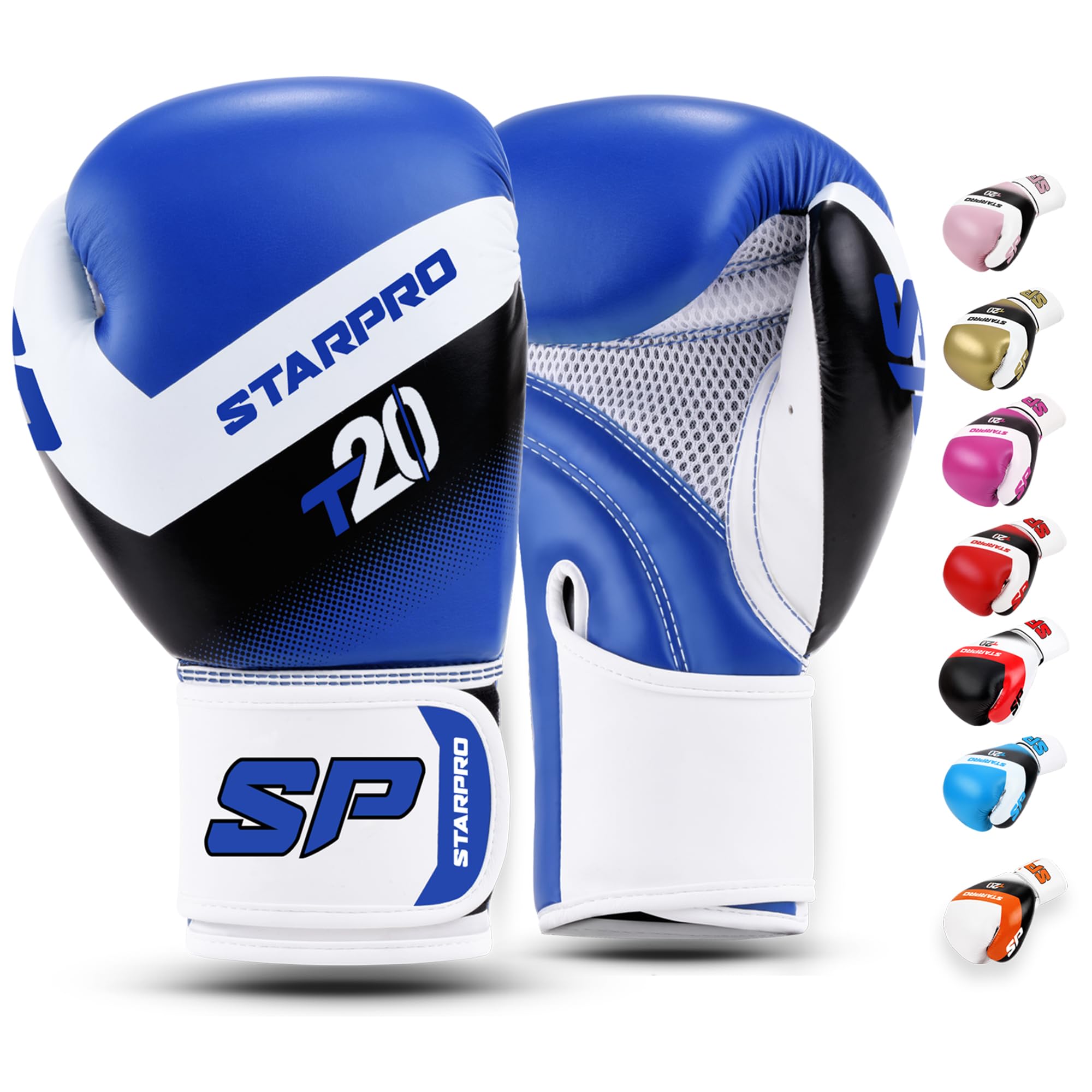 Starpro Boxing Gloves – Training & Sparring Gloves for Men & Women, Ideal for Boxing, Kickboxing & Muay Thai – Sizes 8oz, 10oz, 12oz, 14oz,16oz