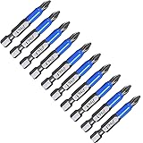 Piutouyar 10Pcs Magnetic Anti-Slip Drill Bit 2