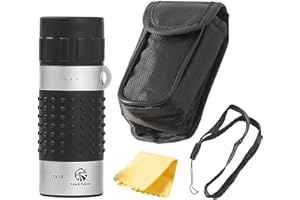 FETCHFALCON Fetch Falcon 7X18 HD FMC Mini Pocket Prime Monocular (High Powered Ultra Light Compact Monocular) Ideal Handheld Telescope for Adults and Kids (7X18 Silver)