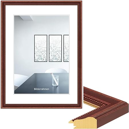 Wandstyle Bilderrahmen Shabby Chic 20x30cm I Farbe Braun I Vintage I Fotorahmen I Brauner Holzbilderrahmen Landhaus Stil I Made In Germany I H390 Amazon De Kuche Haushalt