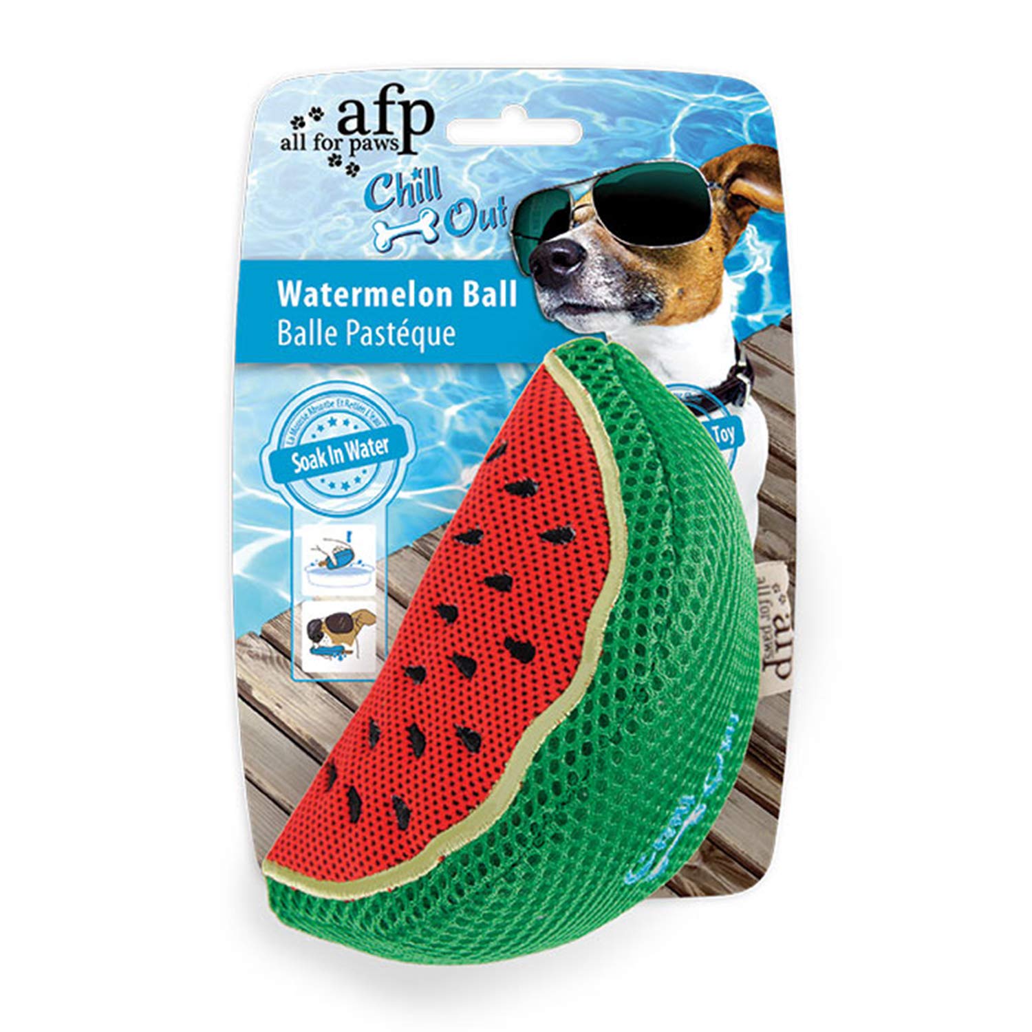 ALL FOR PAWS Chill Out Watermelon Slice green